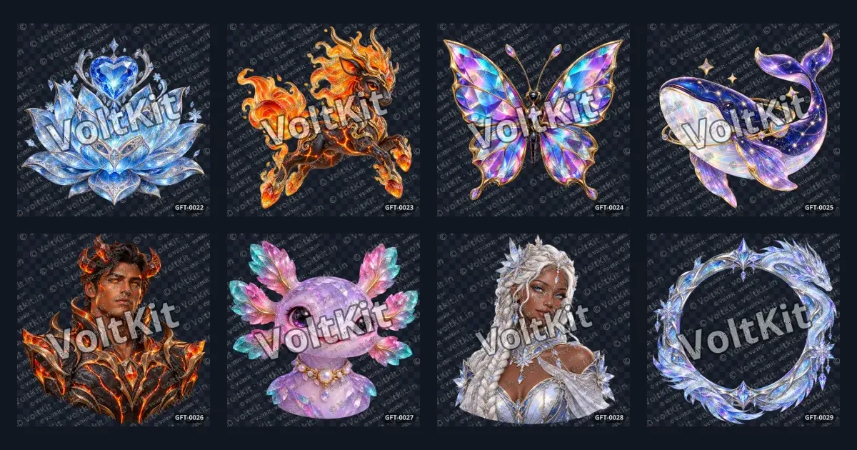 3D Free Gift Pack - 18/october/2026 offer limited time, a bundle of 12 3D gifts (watermarked previews)
