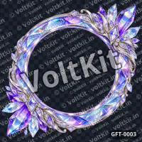 Crystal Aurora Profile Frame, a 3D gift (watermarked preview)