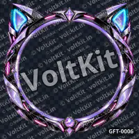 Cyber Cat Profile Frame, a 3D gift (watermarked preview)