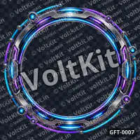 Neon Orbit Profile Frame, a 3D gift (watermarked preview)