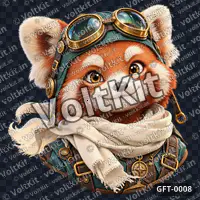 Cloud Panda Airship Pilot Avatar, a 3D gift (watermarked preview)
