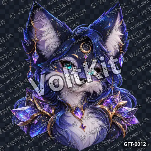 Regal Nebula Fox Avatar, a 3D gift (watermarked preview)