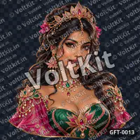 Lotus Empress in Emerald Silk, a 3D gift (watermarked preview)