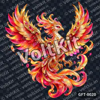 Golden Phoenix Flame Gift, a 3D gift (watermarked preview)