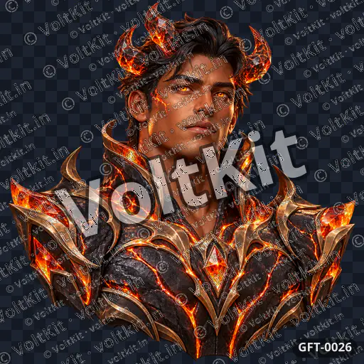 Lava guardian avatar, a 3D gift (watermarked preview)
