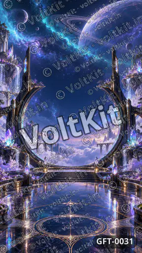 Obsidian Portal Over Lavender Clouds, a 3D gift (watermarked preview)