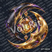 Eclipse Crest with Amber Core, a 3D gift (watermarked preview)