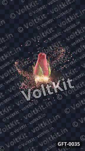 Red rose blooming animation, an animated 3D gift (watermarked preview)