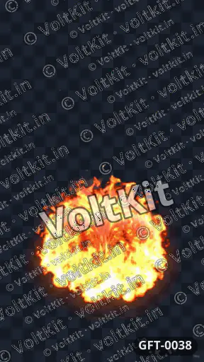 Phoenix rising from flames, an animated 3D gift (watermarked preview)