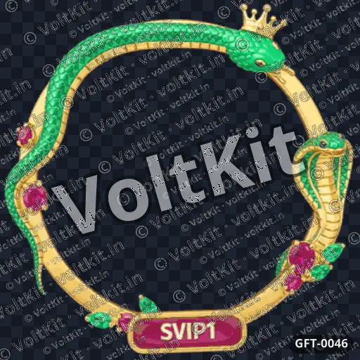Gold snake avatar frame animation 1080p, an animated 3D gift (watermarked preview)