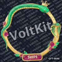 Gold snake avatar frame animation 1080p, an animated 3D gift (watermarked preview)