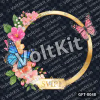 Animated floral profile frame 1080p, an animated 3D gift (watermarked preview)