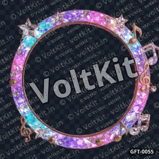 Neon crystal profile frame anima 1080p, an animated 3D gift (watermarked preview)