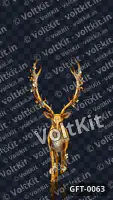 Golden deer entry animation 1080p svga animation entry effect, an animated 3D gift (watermarked preview)